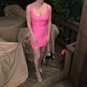Bebe hot pink dress